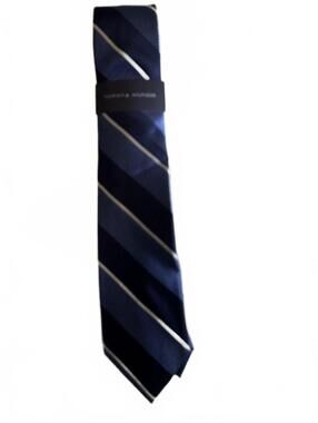 Tommy Hilfiger Men's Blue Striped Tie